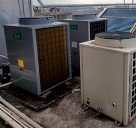 空氣能工程案例實(shí)拍